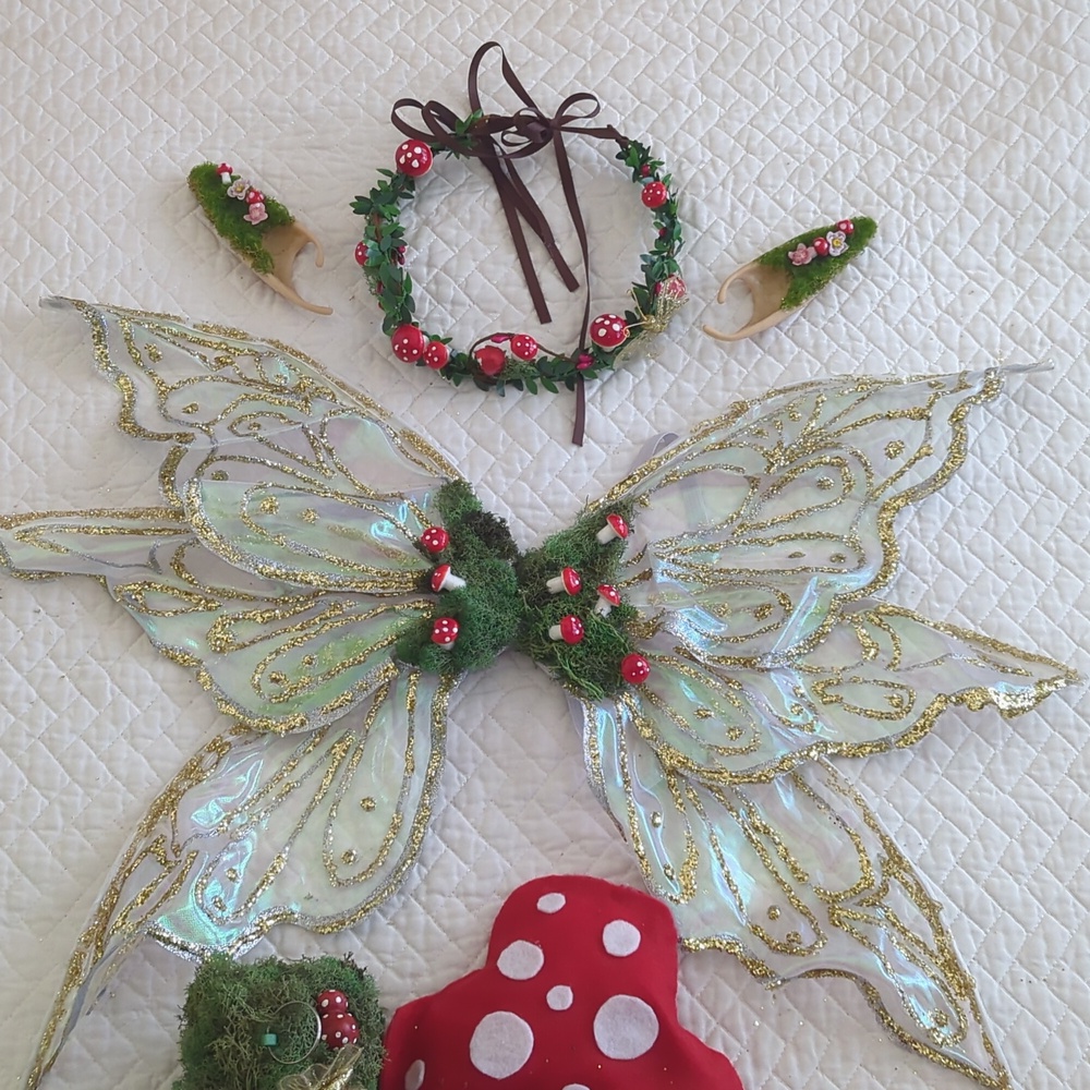 Mushroom Fairy Costume Accessories Set